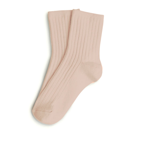 Adult La Mini Ribbed Socks - Sorbet