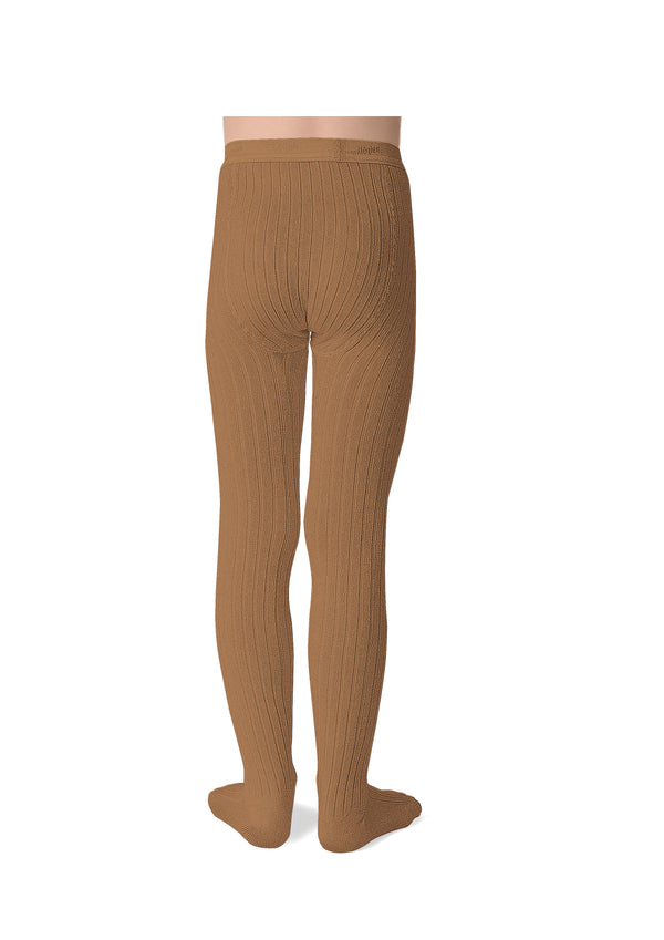 Louise Ribbed Tights | Salted Caramel