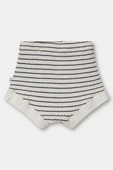 Organic Rib Stripe Shorts | Dark Blue