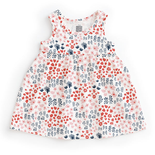 Alna Meadow Baby Dress | Red & Pink