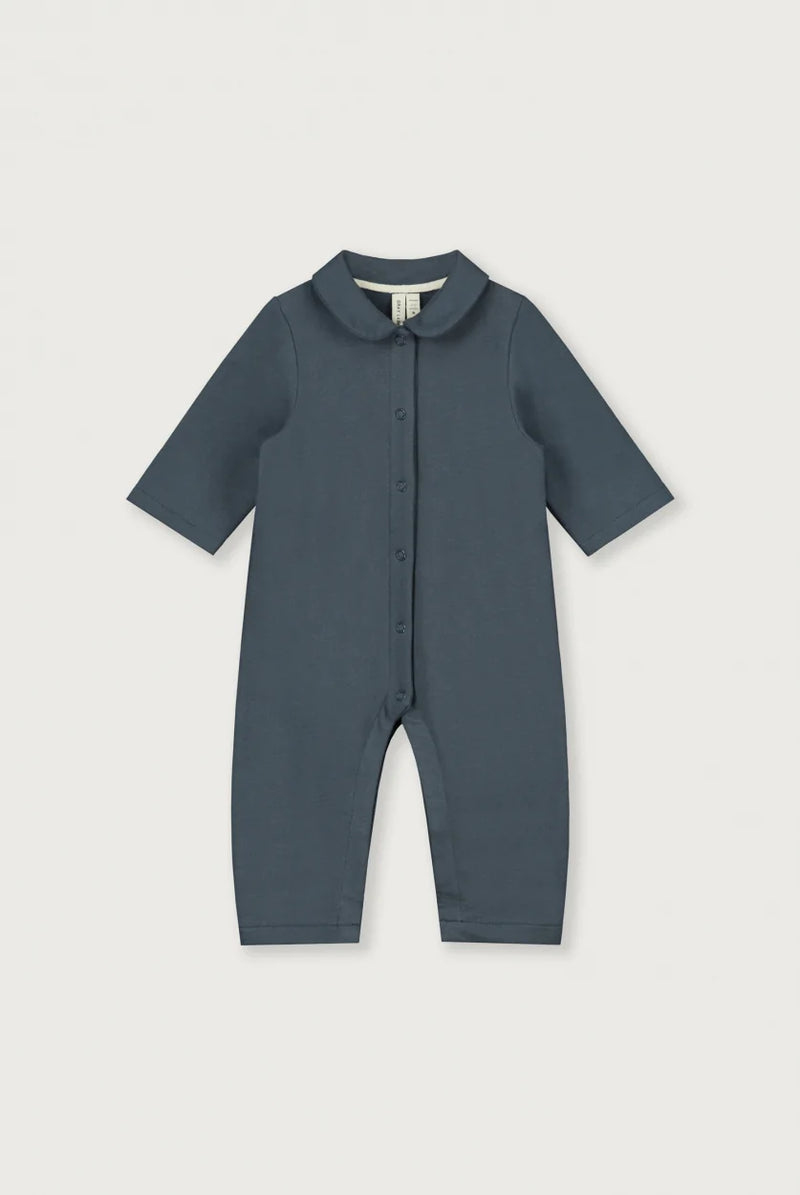 Baby Collar Suit | Blue Grey