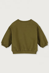 Baby Dropped Shoulder Sweater | Olive Green