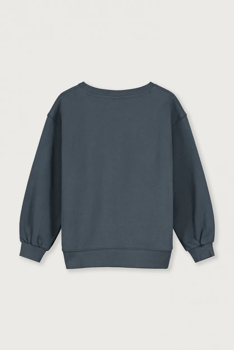 Dropped Shoulder Sweatshirt | Blue Grey