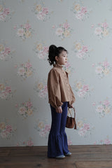 Lantern Sleeve Shirt | Brown Check