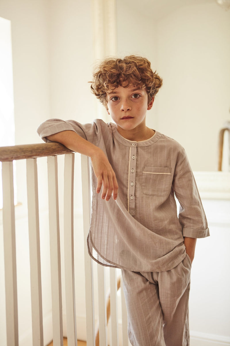 The Ash Pj - Stone Grey