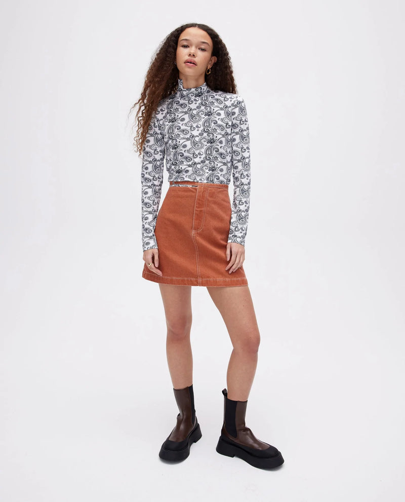 Steffi Skirt | Brick Denim