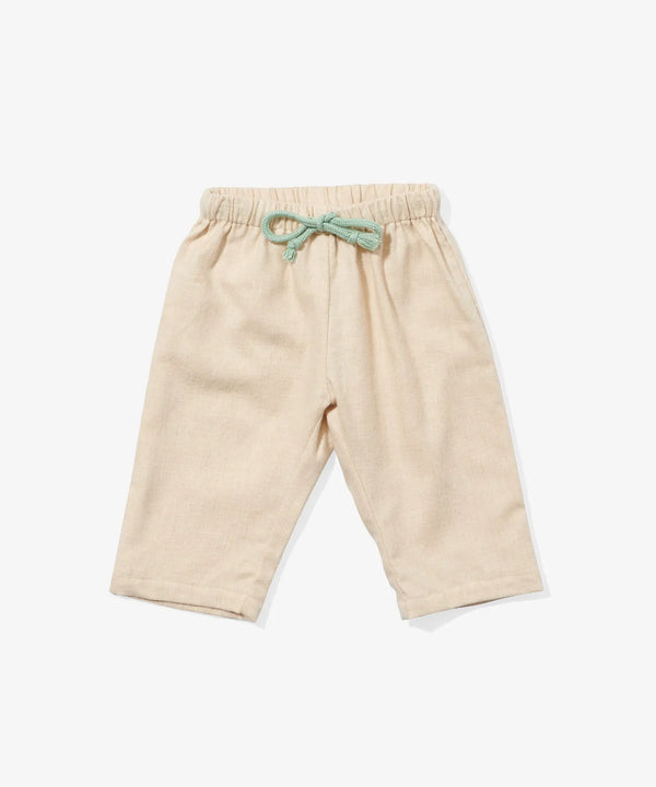 Baby Bowie Pant | Oatmeal Flannel