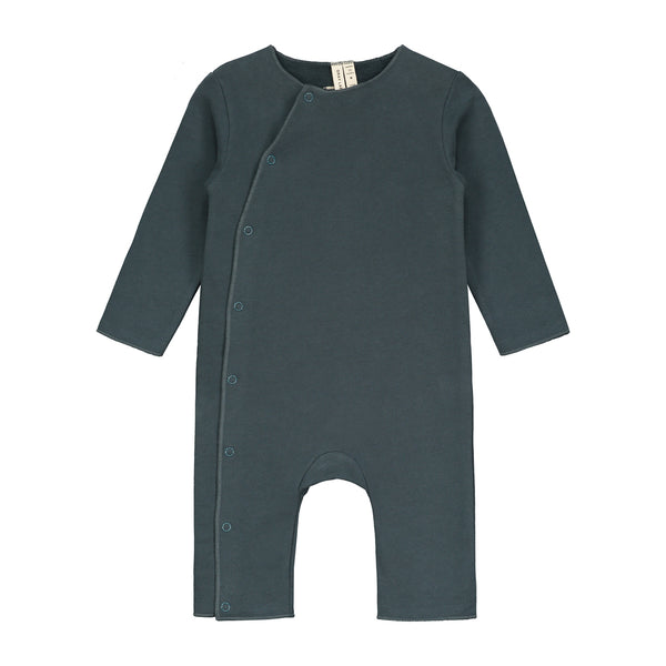 Baby Suit W/ Snaps - Blue Grey