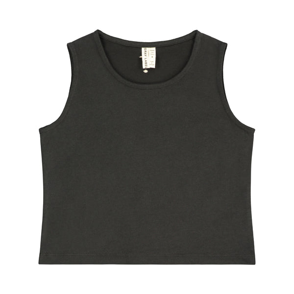Cropped Tank - Nearly Black