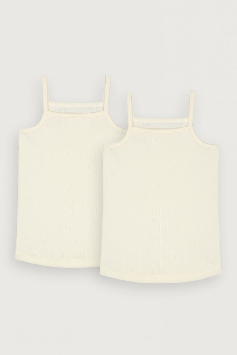 Strap Vest - 2 Pack - Cream