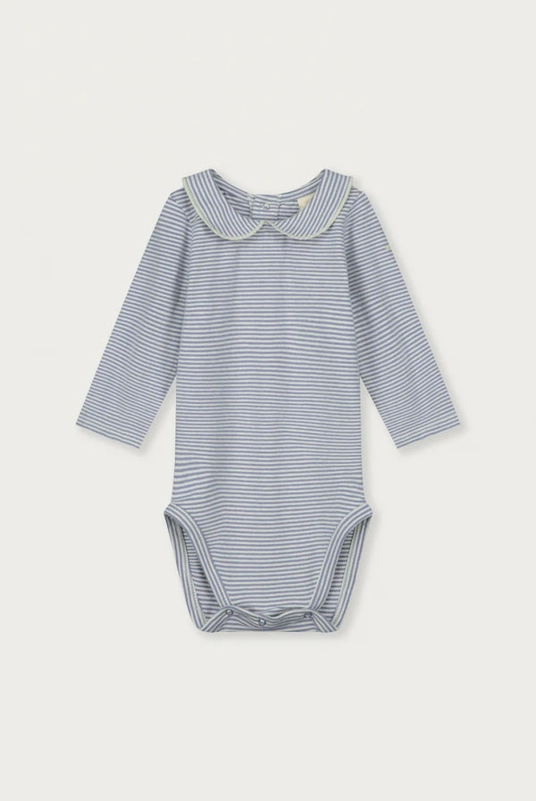 Baby Collar Onesie | Lavender/Cream
