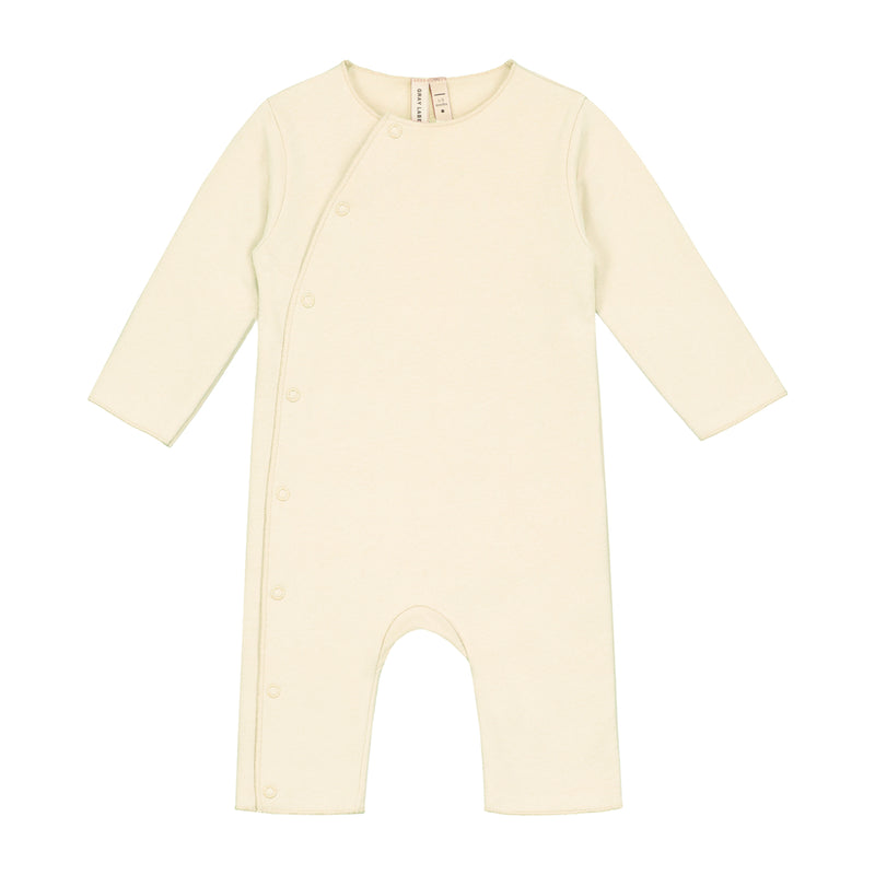 Baby Suit With Snaps - Cream
