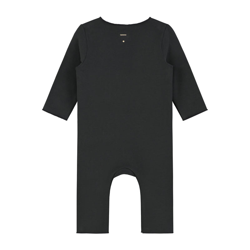 Baby Suit With Snaps - Nearly Black
