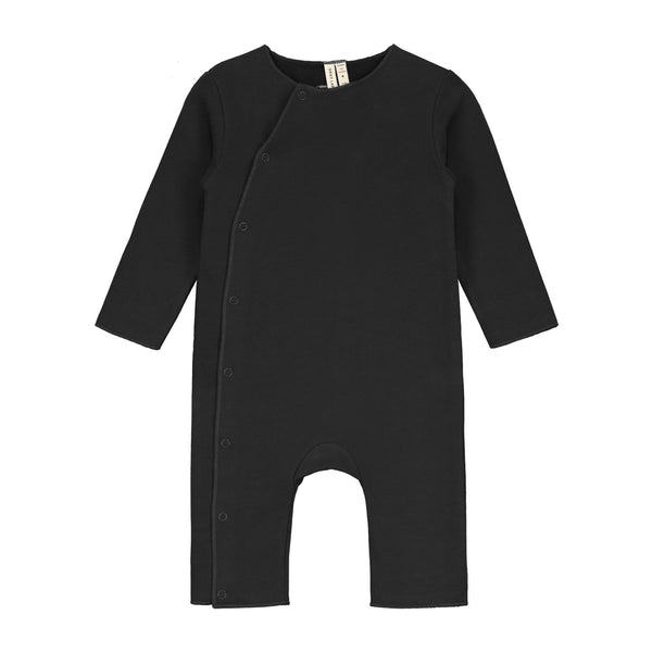 Baby Suit With Snaps - Nearly Black