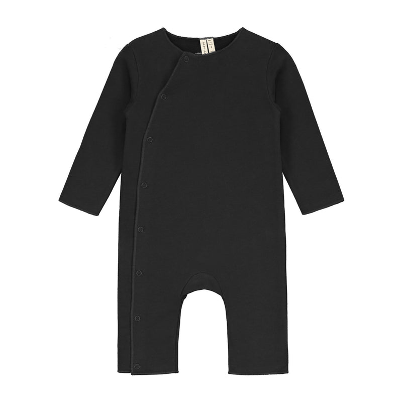 Baby Suit With Snaps - Nearly Black