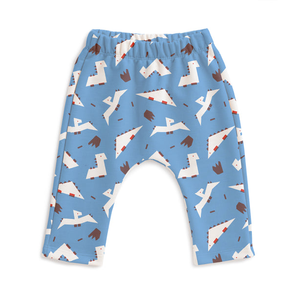 Harem Pants | Dino Dreams Blue