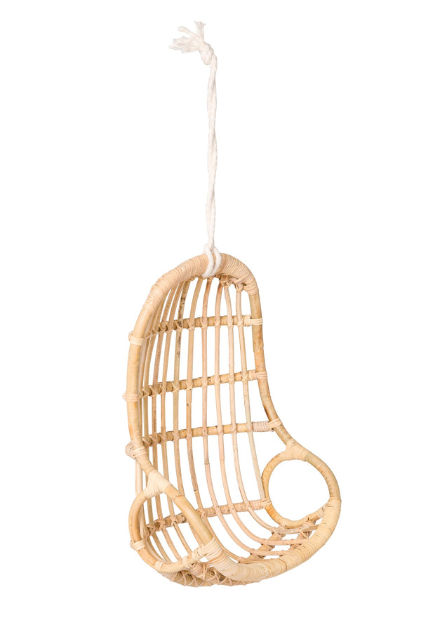 Rattan Hanging Egg-Shaped Chair For Dolls