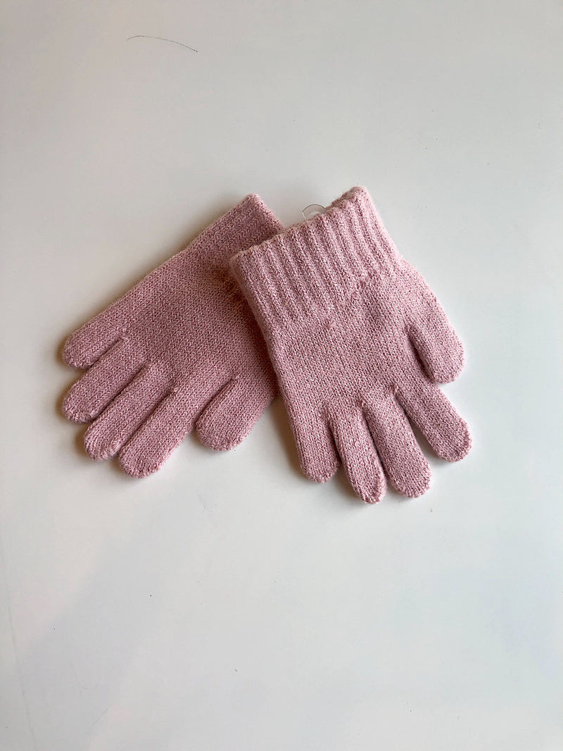Knit Gloves - Pale Pink