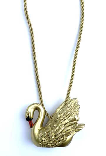 Gold Swan Necklace