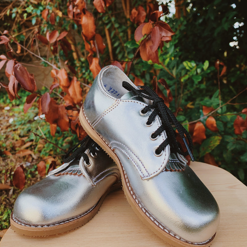 Artie Saddle Shoe - Silver