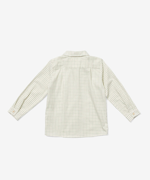 Jefferson Baby Shirt | Green Tattersall