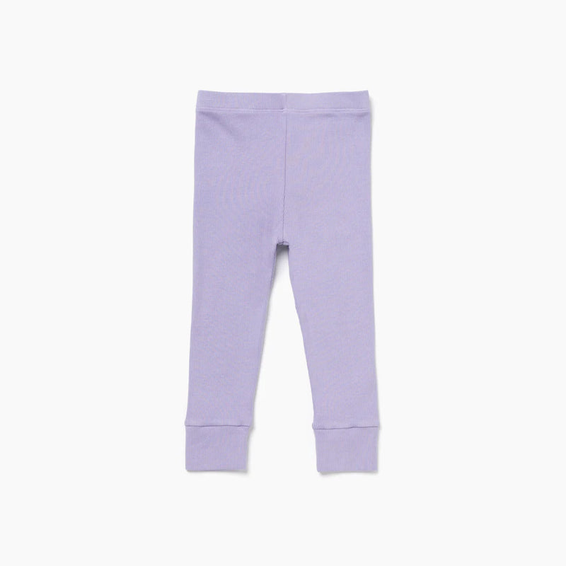 Lila Cotton Ribbed Legging - Lilac  Buy legging from Ponchik Babies + Kids  now – covel