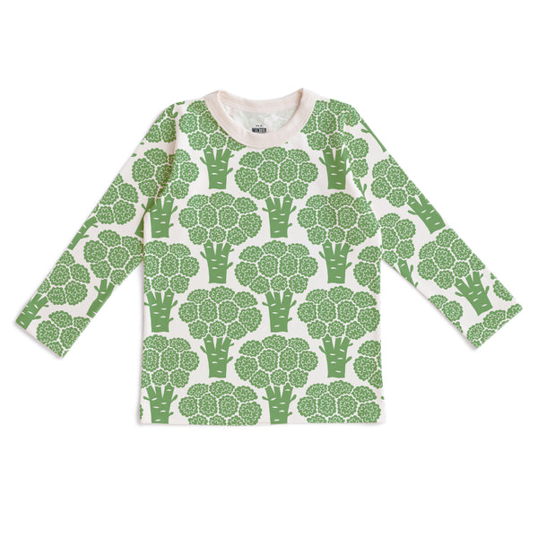 Long Sleeve Tee | Broccoli Green