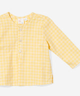 Lupo Baby Shirt | Yellow Check