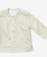 Lupo Baby Shirt | Green Tattersall