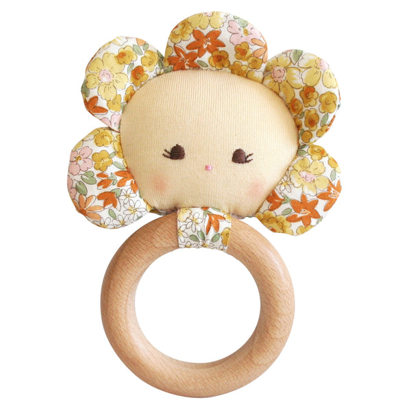 Flower Baby Teether Rattle | Sweet Marigold