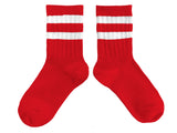 Nico Varsity Socks - Carmine