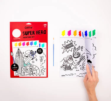 Super Hero Paint Kit Book