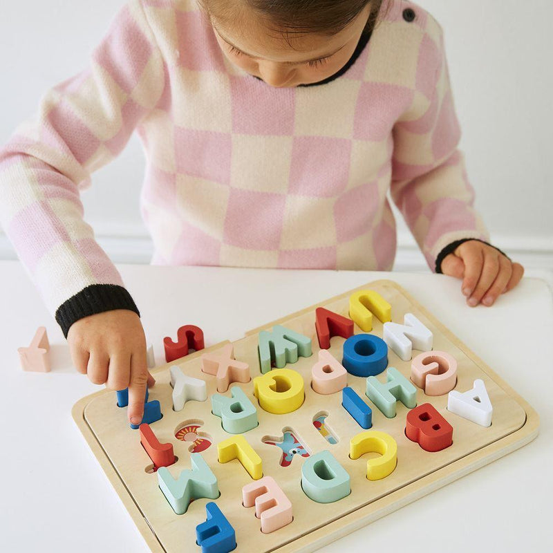 Multi-Language Alphabet Wooden Tray Puzzle