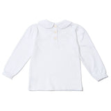 Peter Pan Collar Top | White