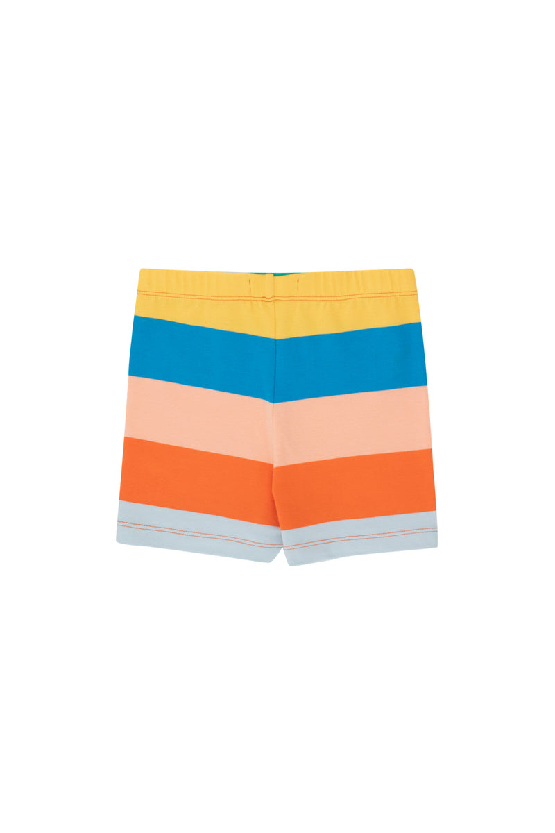 Stripes Short | Papaya