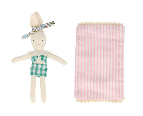 Caravan Bunny Mini Suitcase Doll
