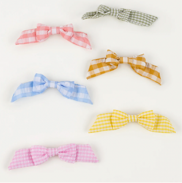 Gingham Hair Bows