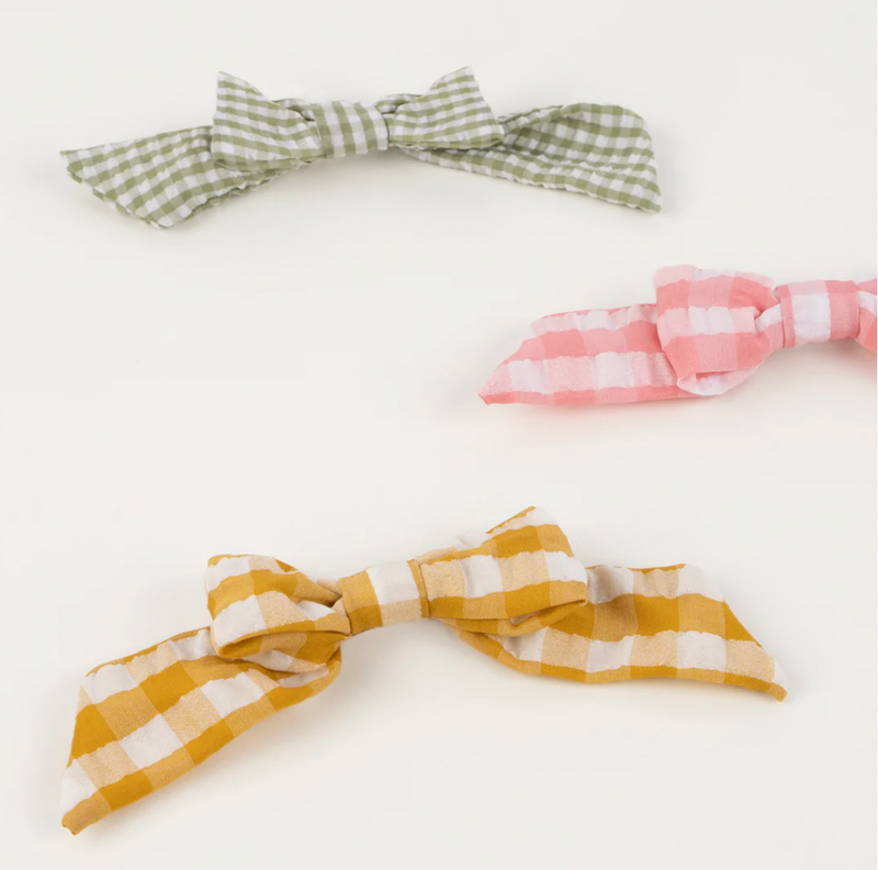 Gingham Hair Bows