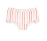 Girls Calypso Coral Stripe Swim Shorts