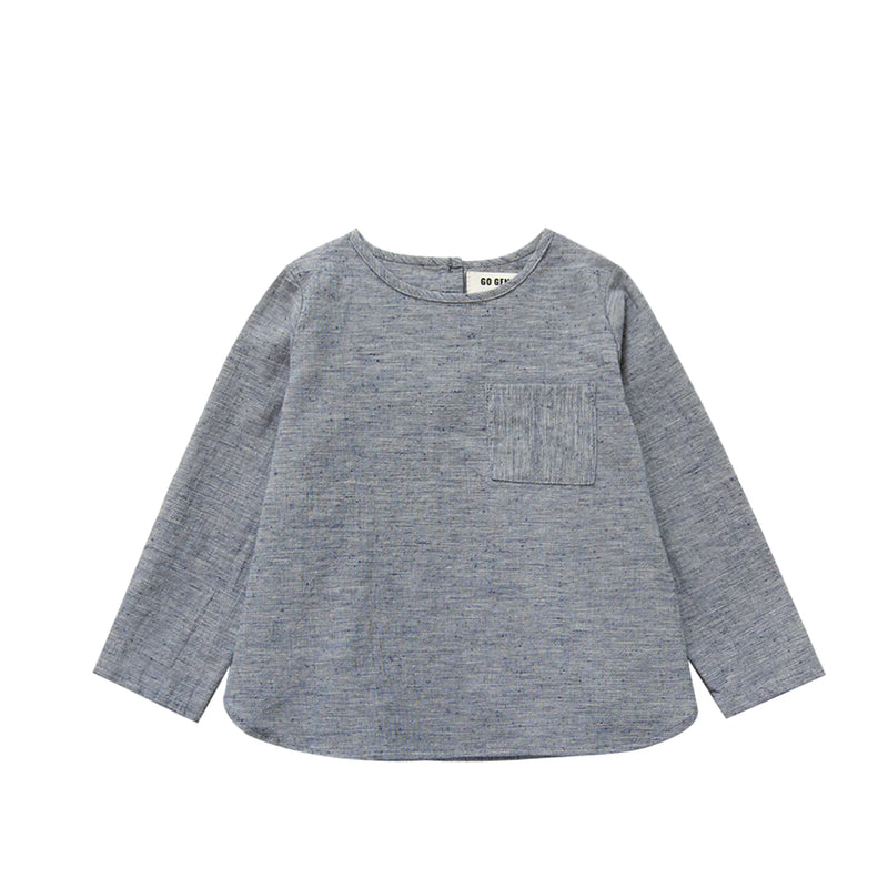 Pocket Top | Textured Navy