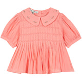 Embroidered Smocked Blouse | Sushi