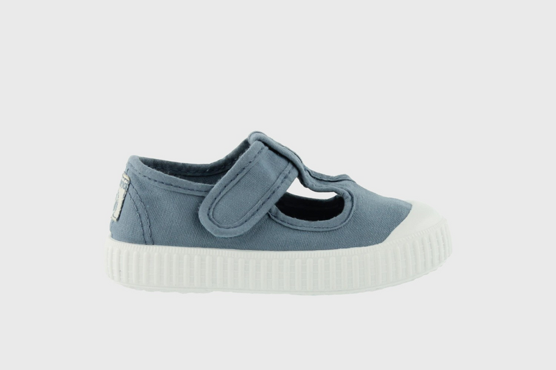 Canvas T-Strap Sneaker - Blue