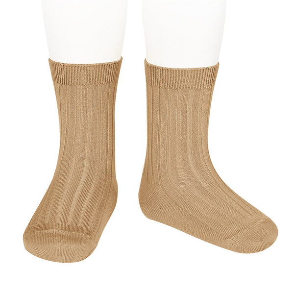 Ribbed Socks - Camel