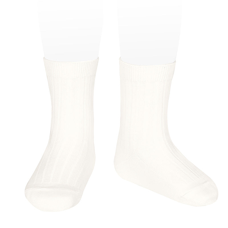 Ribbed Socks - Cream