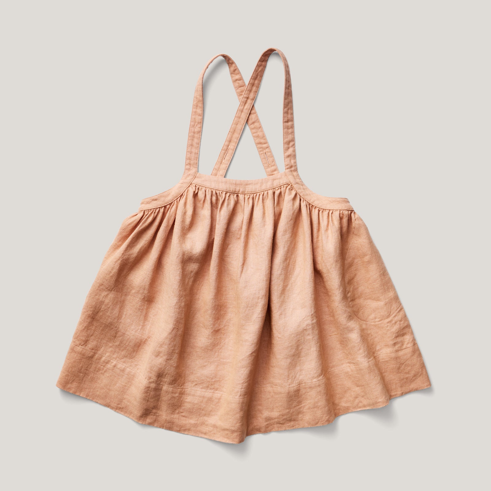 Soor Ploom Eloise Pinafore | Fenugreek | Marigold Modern Kids