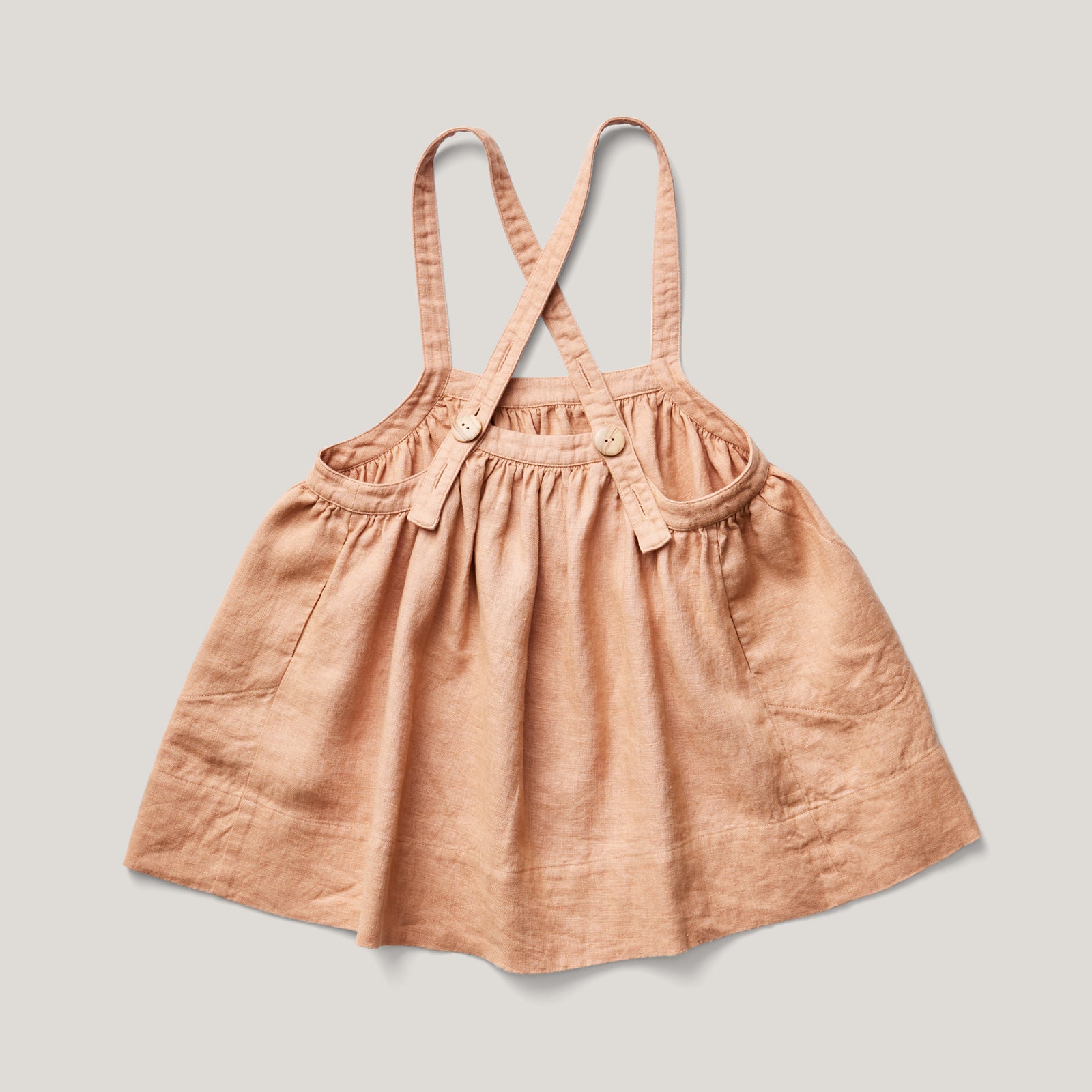 Soor Ploom Eloise Pinafore | Fenugreek | Marigold Modern Kids