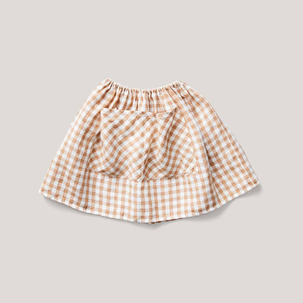 Soor Ploom Emelia Skirt | Gingham | Marigold Modern Kids