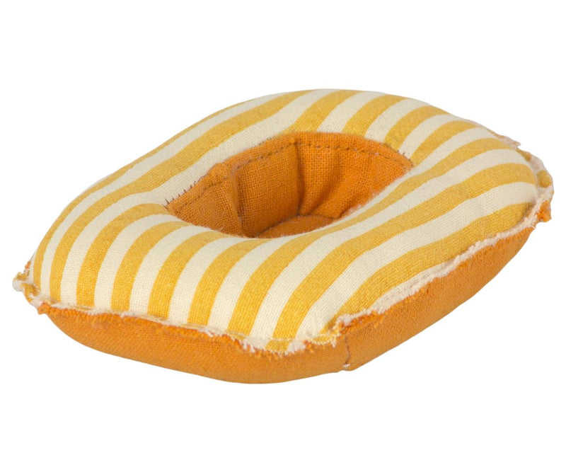Small Mouse Rubber Boat - Yellow Stripe
