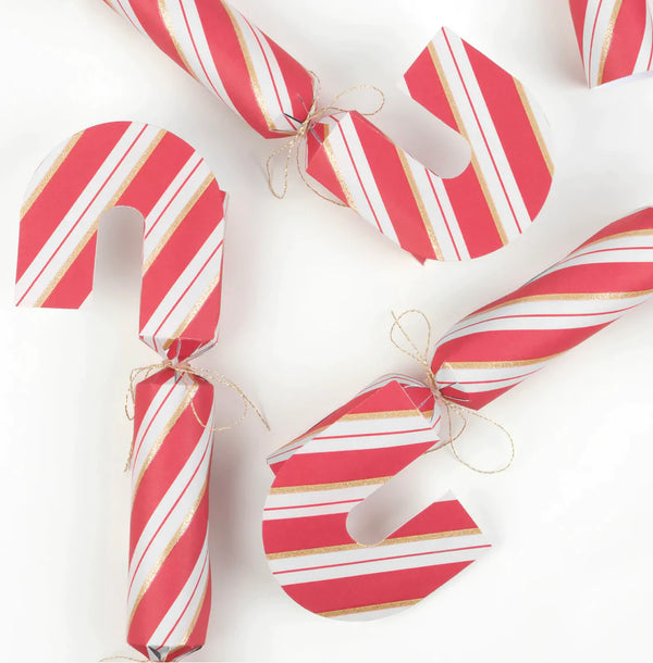 Candy Cane Shape Crackers (x6)
