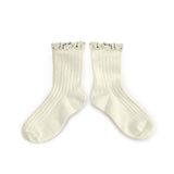 Lili Lace Trim Ankle Socks - Cream